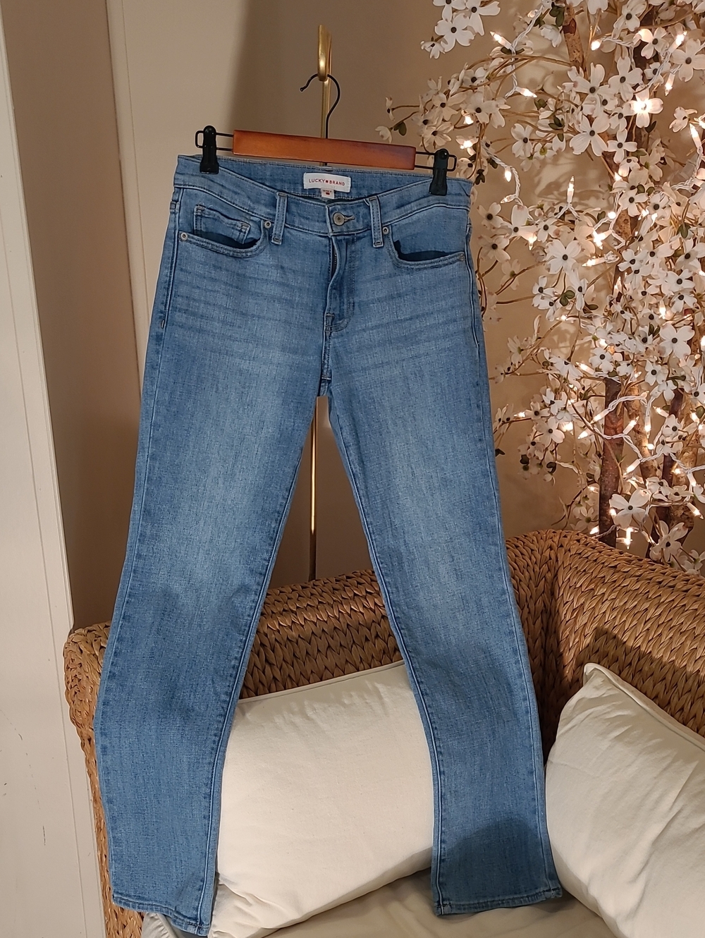 Lucky Brand Low-Rise Light Wash Jeans